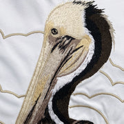 Sunbathing Brown Pelican Indoor/Outdoor Pillow