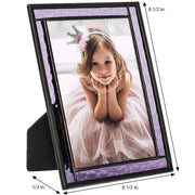 Purple Stained Glass Picture Frames