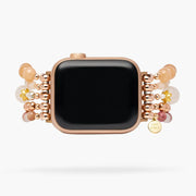 Burgandy Rose Stretch Apple Watch Band