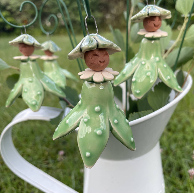 Hanging Green Flower Fairy