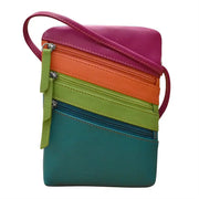 Small Triple Zip Crossbody