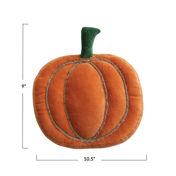 Velvet Pumpkin Shaped Pillow