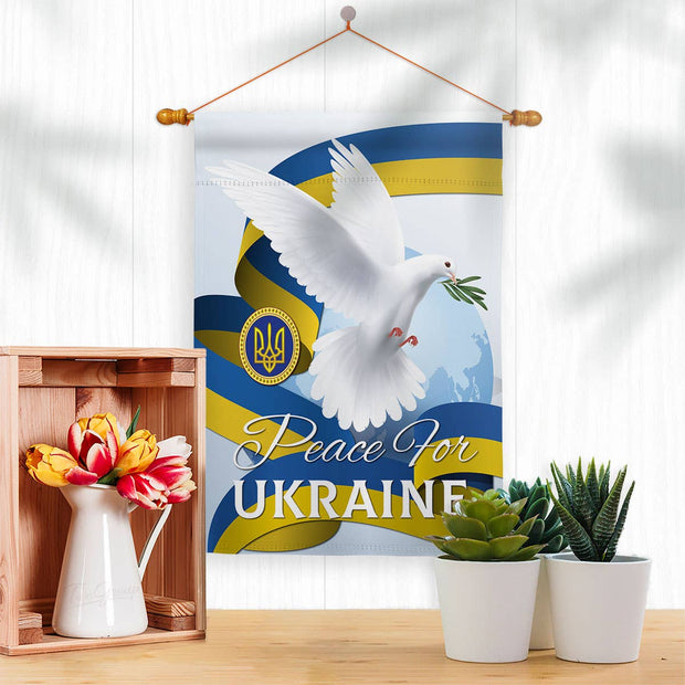 Peace for Ukraine 2-sided Garden Flag