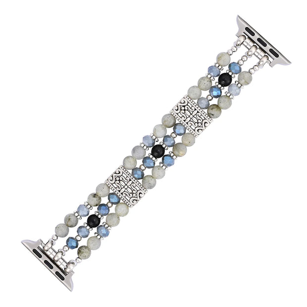 Artisanal Labradorite Indigio Stretch Apple Watch Band