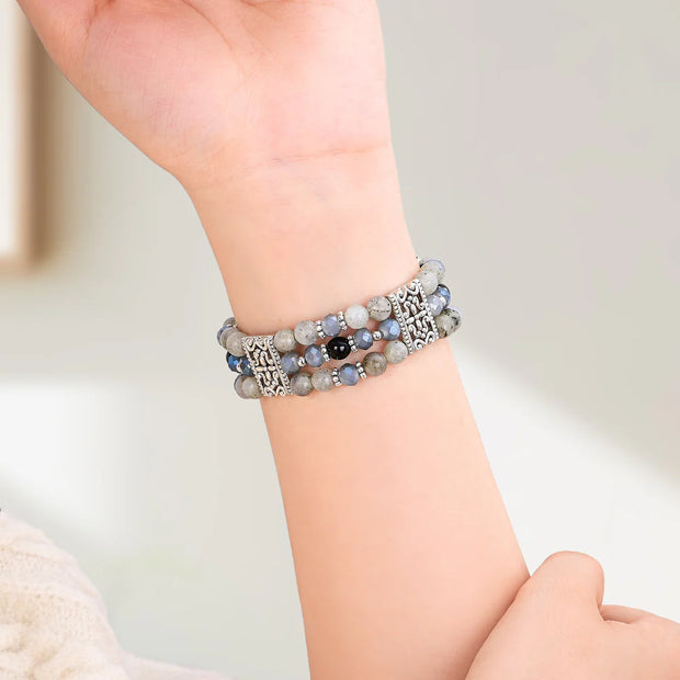 Artisanal Labradorite Indigio Stretch Apple Watch Band