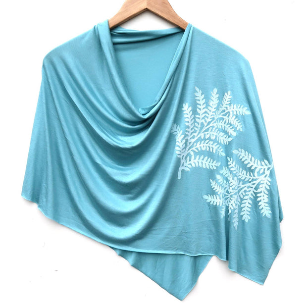 Botanical Poncho Collection White Ink