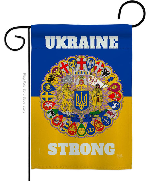 Ukraine Strong 2-sided Garden Flag