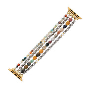 Agate Pearl Cascade Stretchy Apple Watch Band