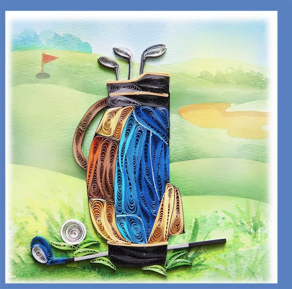 Golf Quilling Card