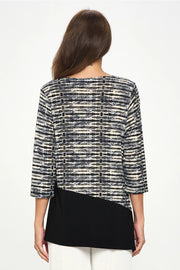 Round Neck Quarter Sleeve Top