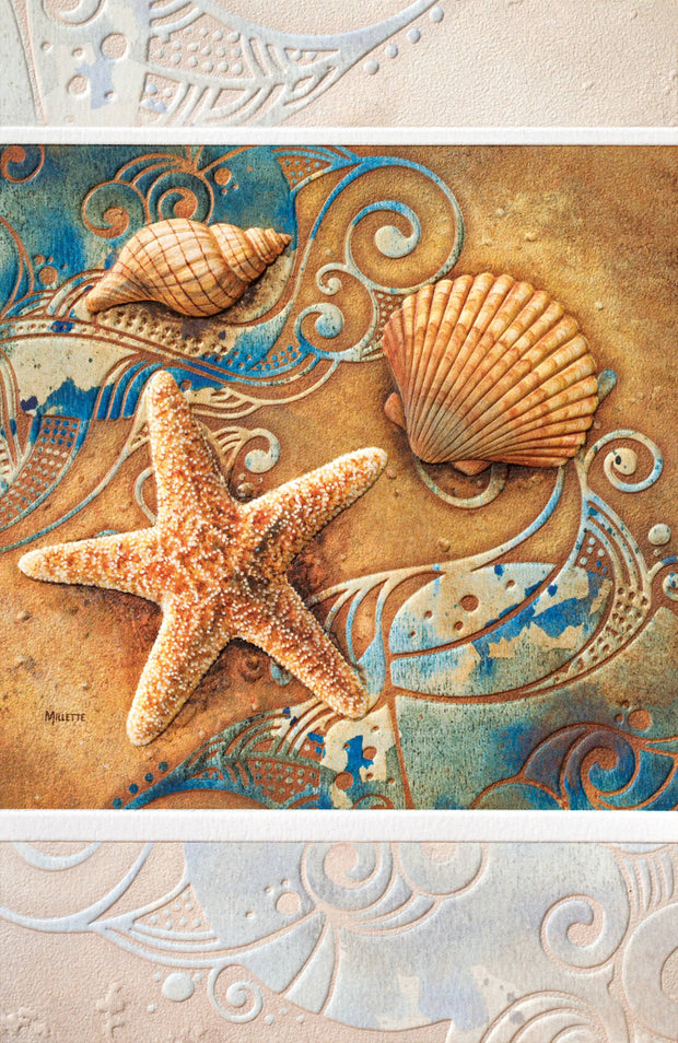 Artful Ocean Blank Greeting Card