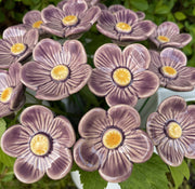 Ceramic Purple Plum Blossom Stake