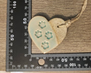 Pet Beach Heart Ornament