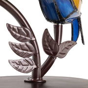 15"H Tiffany-Style Stained Glass Bird Novelty Table Lamp