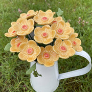 Ceramic Yellow Plum Blossom Stake