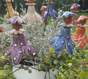 Hanging Colorful Flower Fairy on Stem