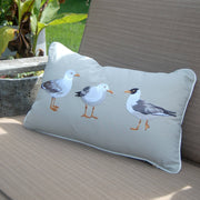 Seagull Flash Mob Indoor Outdoor Lumbar Pillow