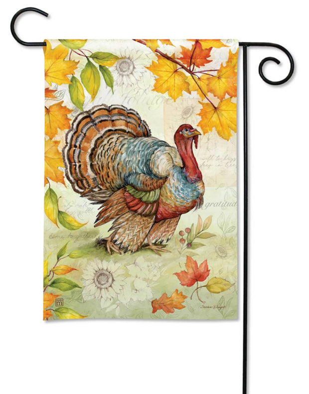 Turkey Time Garden Flag