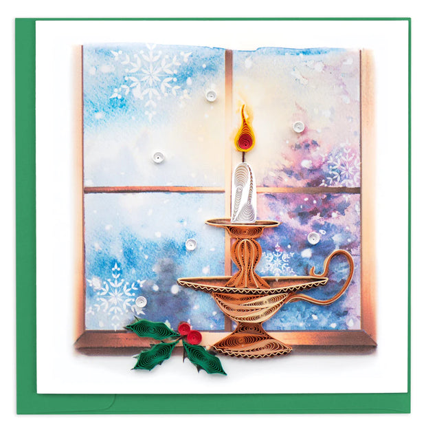 Christmas Candle Quilling Card