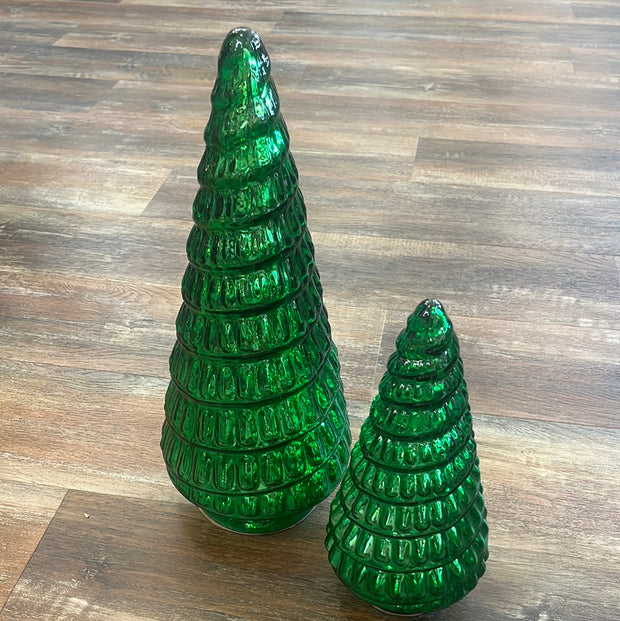Green Swirl Christmas Trees