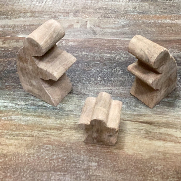 3 Piece Wooden Nativity Set