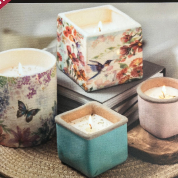 Summer Blossoms Pottery Collection - Swan Creek Soy Candles