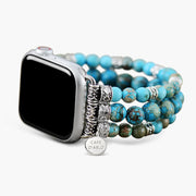 Imperial Turquoise Jasper Stretchy Apple Watch Band