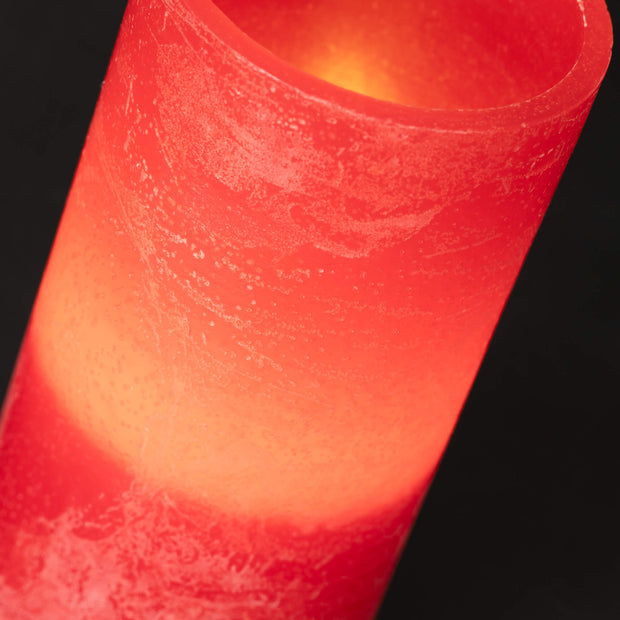 3” x 6” Timber LED Glow Candle - Cranberry