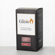 3” x 6” Timber LED Glow Candle - Cranberry