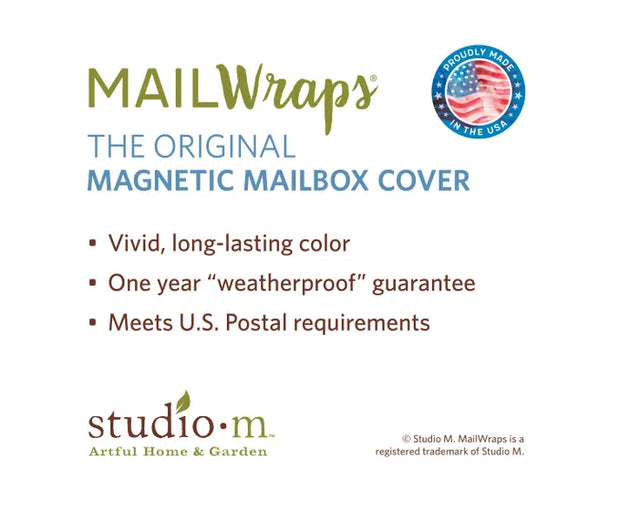 Blue Seashells Mailbox Wrap