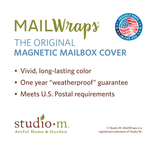 Chickadee Wreath Mailbox Wrap