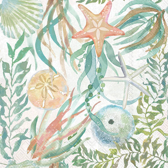 Lunch Napkins Watercolor Coast