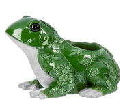 Polyresin Frog Planter