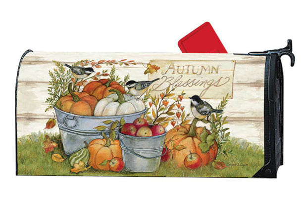 Fall Buckets Mailbox Wrap