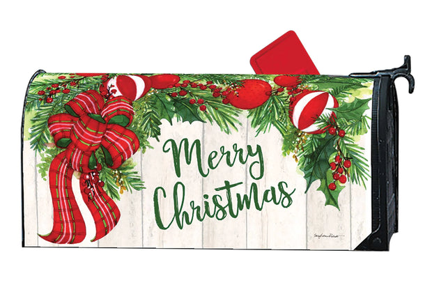 Christmas Garland Mailbox Wrap