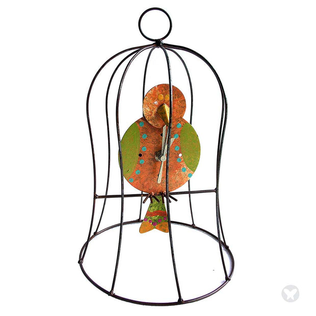 Small Caged Bird Clock