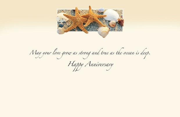 Starfish Pair Anniversary Greeting Card