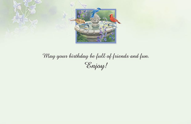 Backyard Refreshment Stand Birthday Greeting Card