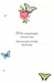 Heirloom Flower Get Well Greeting Card