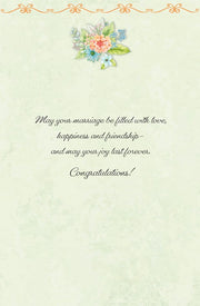 Sentiment Garden Wedding Greeting Card