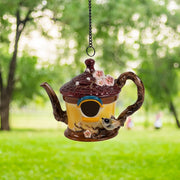 Porcelain Teapot Birdhouses, 7 Styles