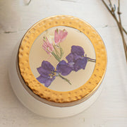 Roman Lavender Pressed Floral Candle