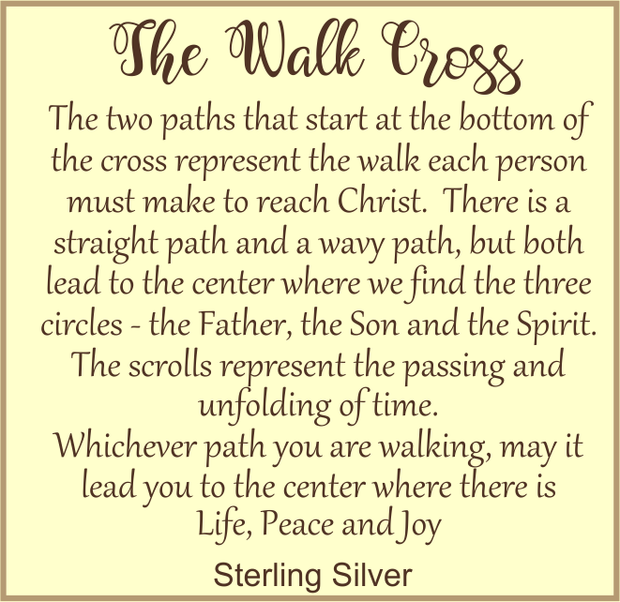Walk to Emmaus Cross Necklace