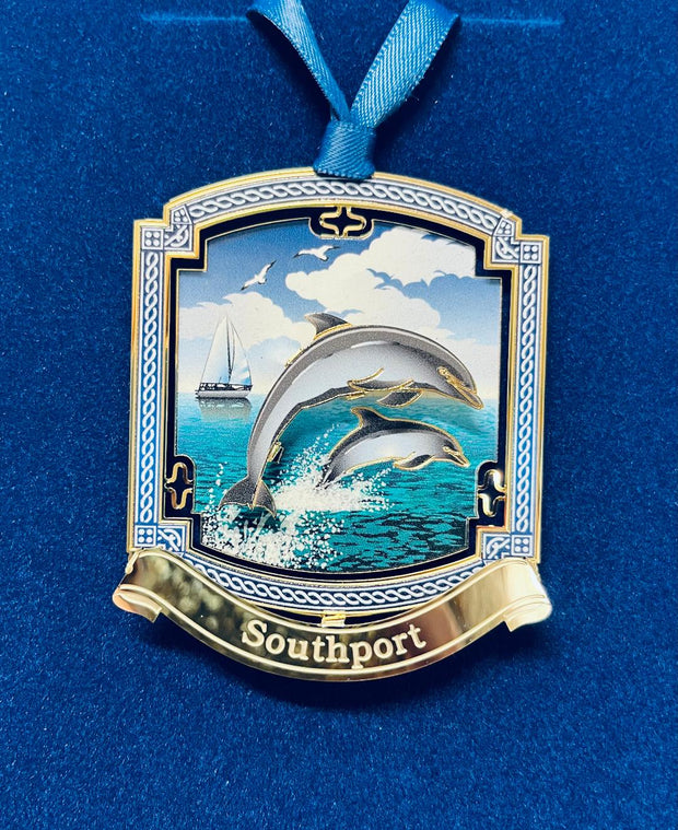 Jumping Dolphins Ornament