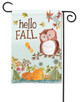 Hello Fall Owl Garden Flag