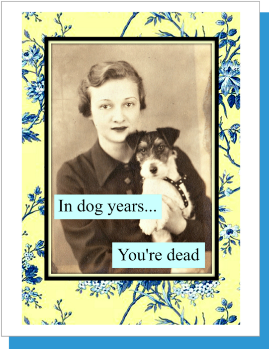 Dog Years Female Card