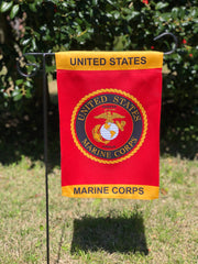 U.S. Marine Corps Symbol Lustre Garden Flag