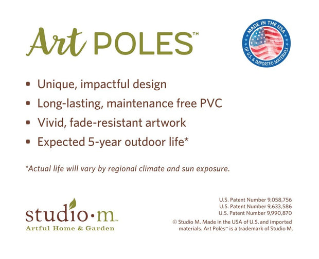 Live with Gratitude 40" Art Pole