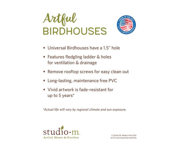 Denim Garden Birdhouse