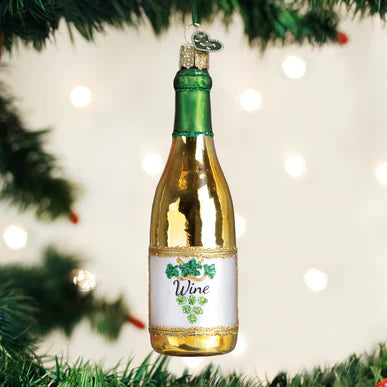 White Wine Bottle Ornament